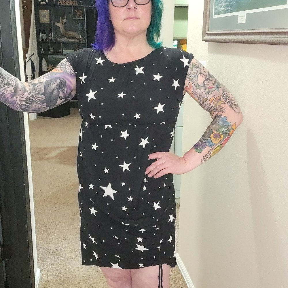 Gap Star Dress  Sleeveless Drawstring on front size. Size Small